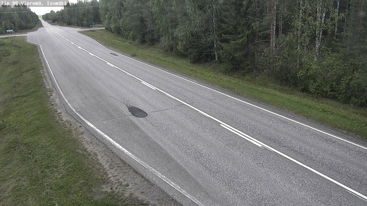 Weather Camera Image Road 88 Vieremä, Isomäki, Vieremä, Pohjois-Savo