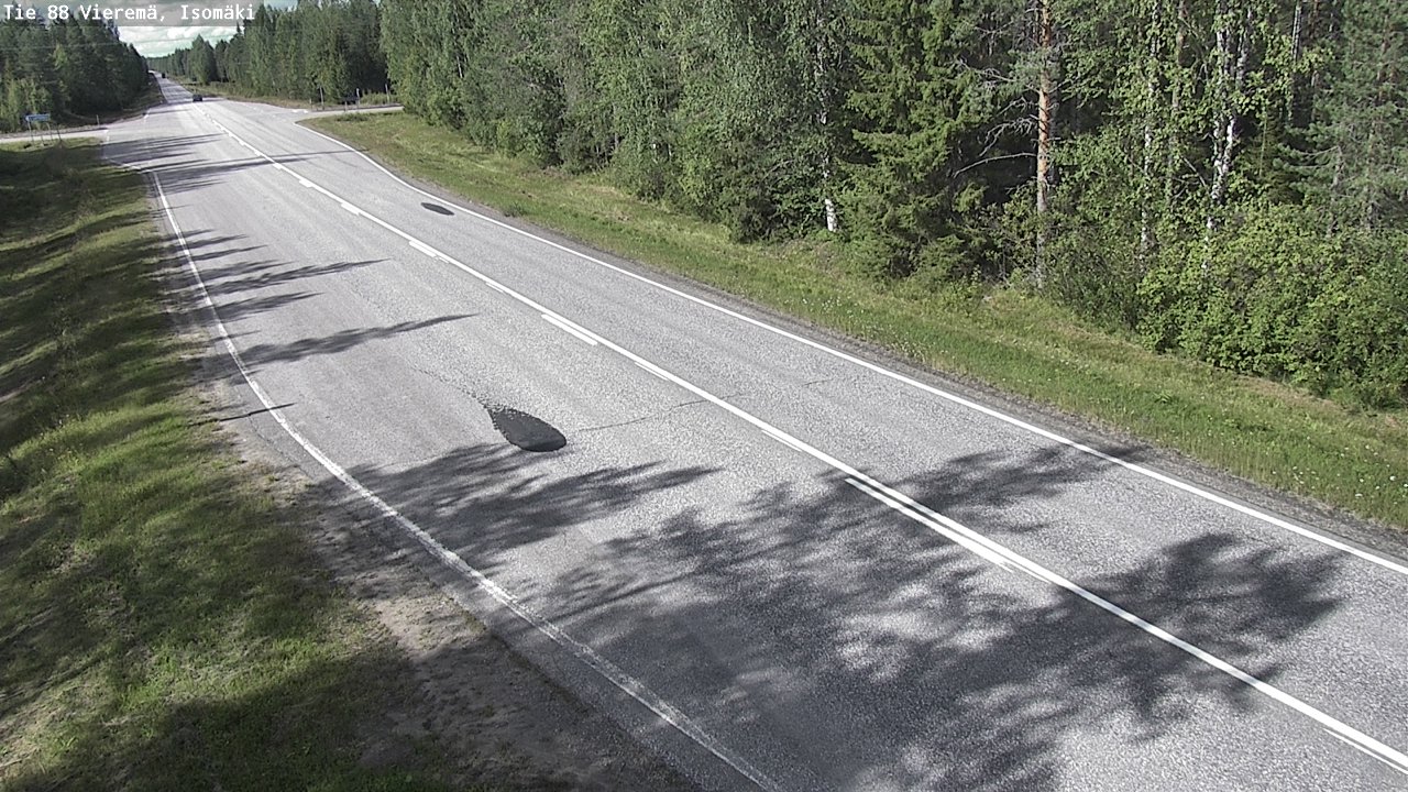 Weather Camera Image Road 88 Vieremä, Isomäki, Vieremä, Pohjois-Savo