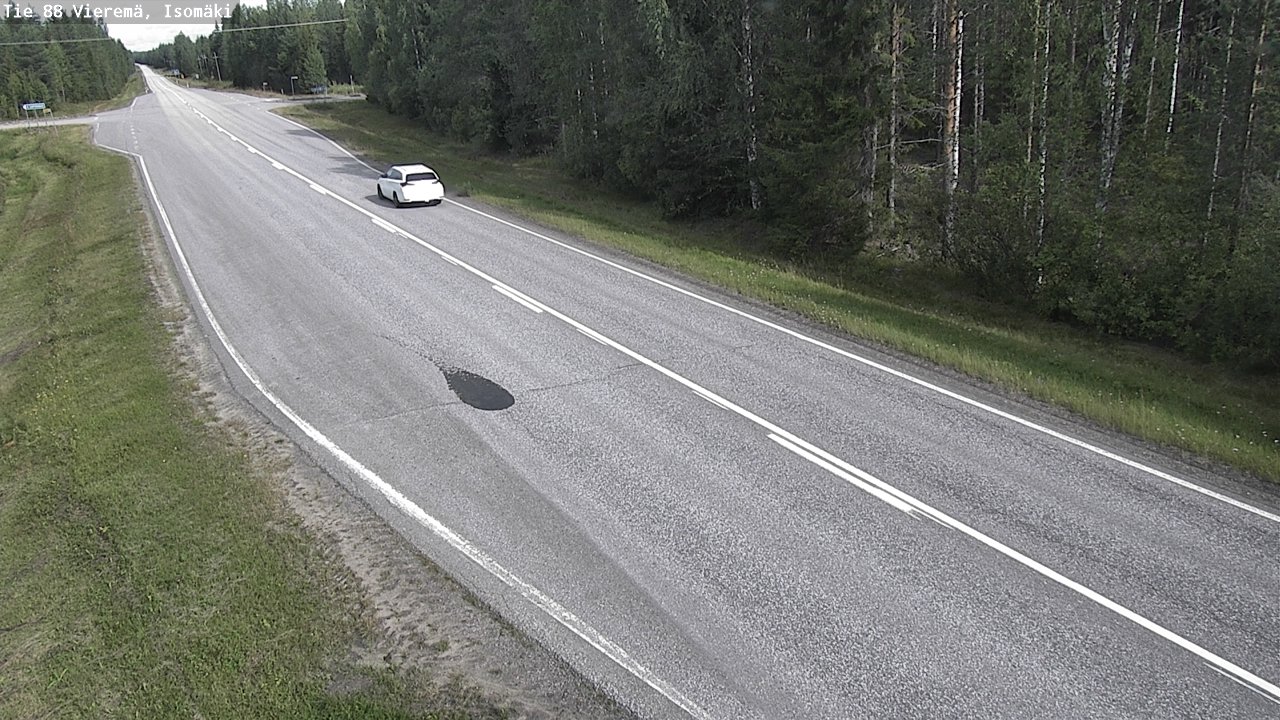 Weather Camera Image Road 88 Vieremä, Isomäki, Vieremä, Pohjois-Savo