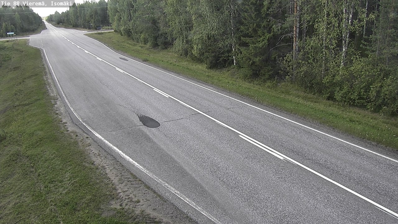 Weather Camera Image Road 88 Vieremä, Isomäki, Vieremä, Pohjois-Savo