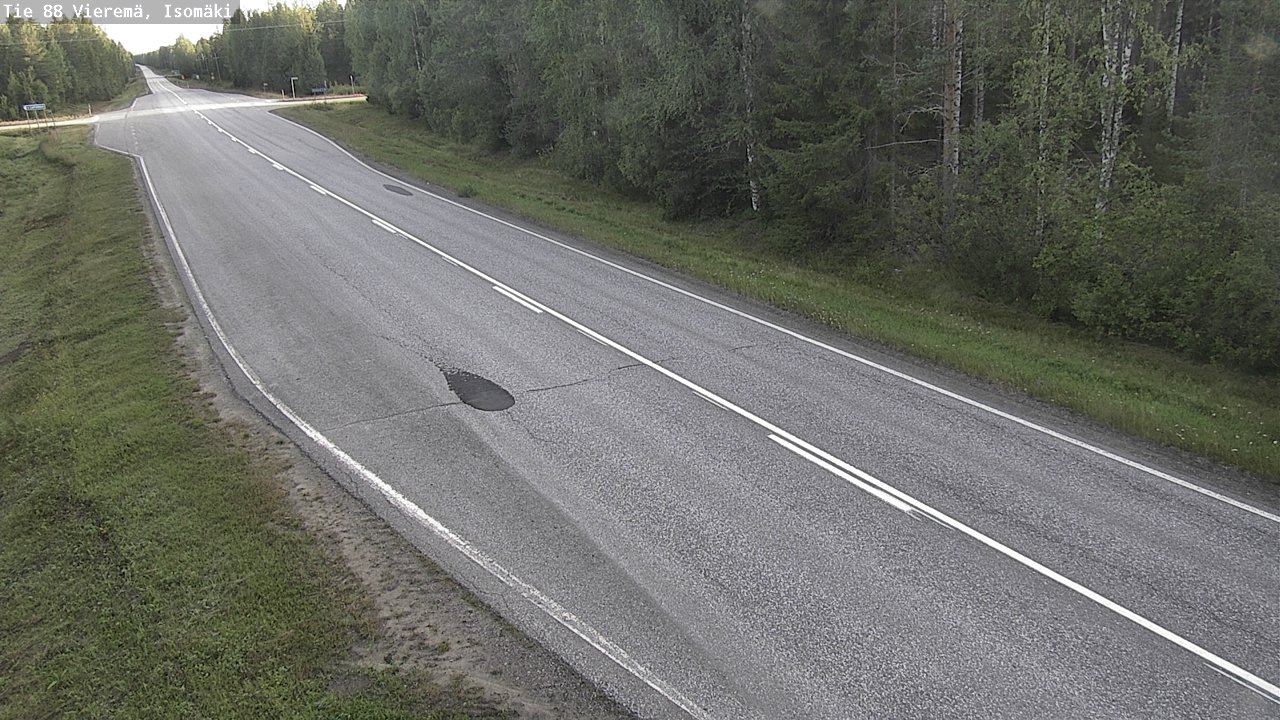Weather Camera Image Road 88 Vieremä, Isomäki, Vieremä, Pohjois-Savo