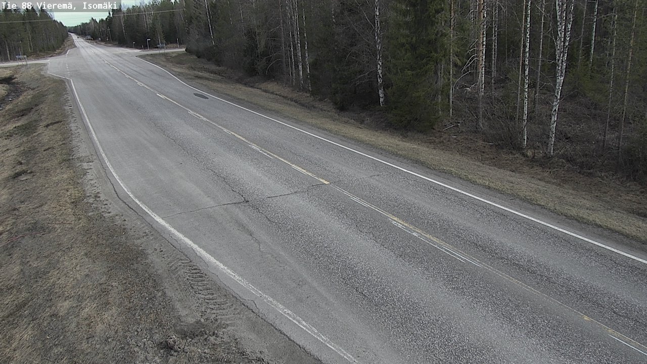Weather Camera Image Road 88 Vieremä, Isomäki, Vieremä, Pohjois-Savo