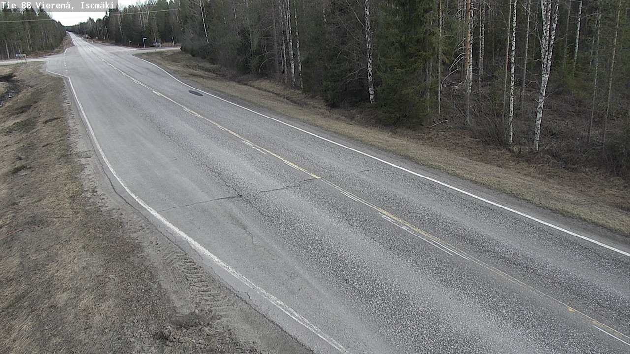 Weather Camera Image Road 88 Vieremä, Isomäki, Vieremä, Pohjois-Savo