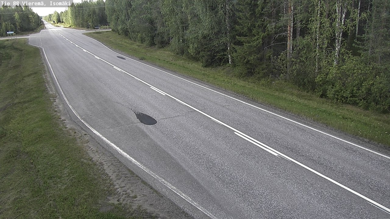 Weather Camera Image Road 88 Vieremä, Isomäki, Vieremä, Pohjois-Savo