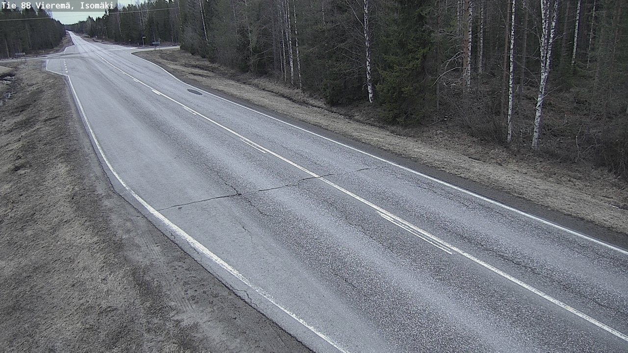 Weather Camera Image Väg 88 Vieremä, Isomäki, Vieremä, Pohjois-Savo