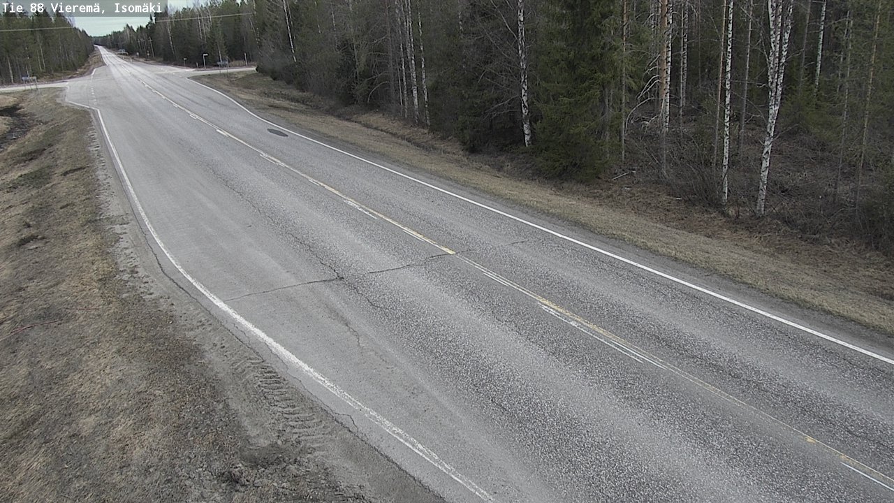 Weather Camera Image Road 88 Vieremä, Isomäki, Vieremä, Pohjois-Savo