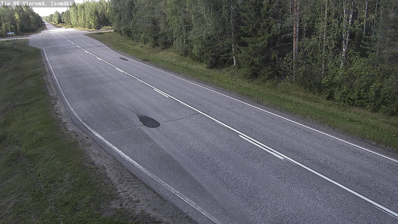 Weather Camera Image Road 88 Vieremä, Isomäki, Vieremä, Pohjois-Savo