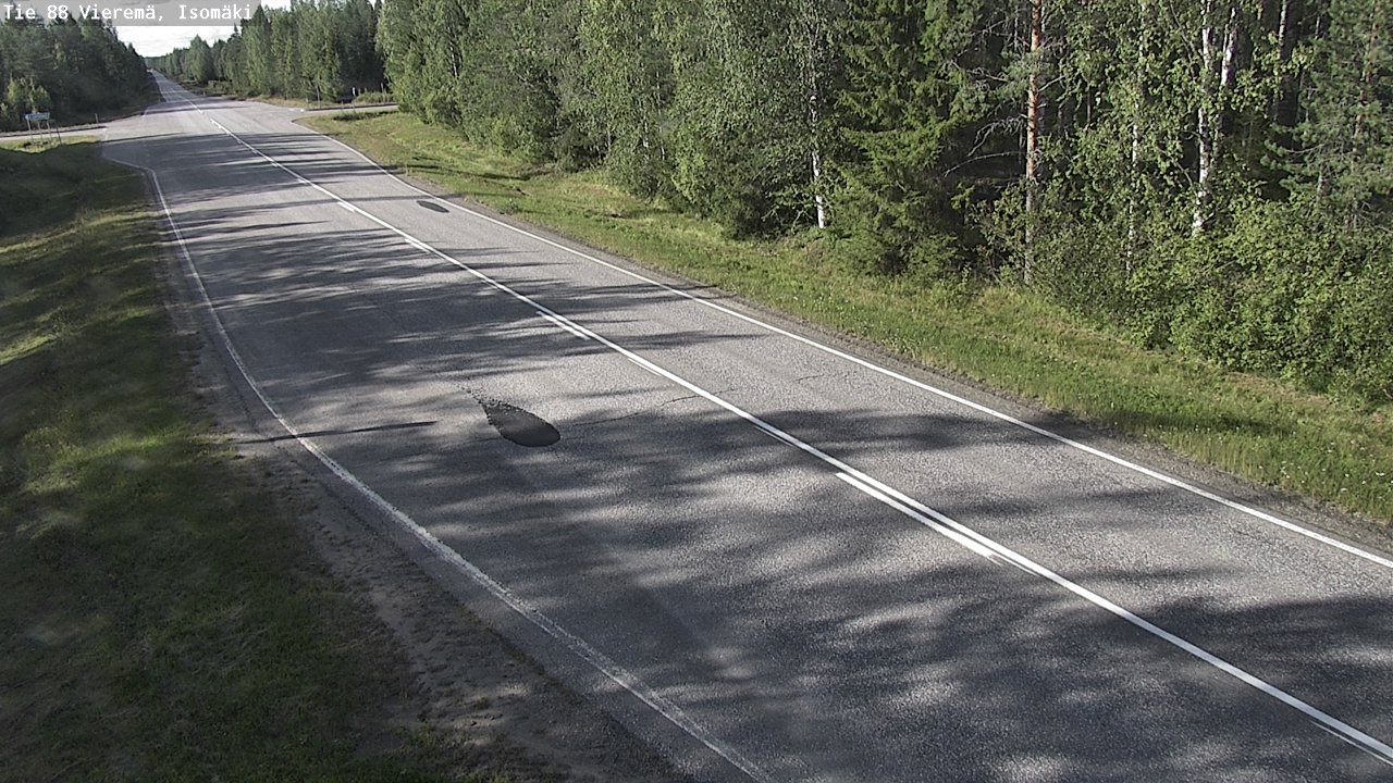 Weather Camera Image Road 88 Vieremä, Isomäki, Vieremä, Pohjois-Savo
