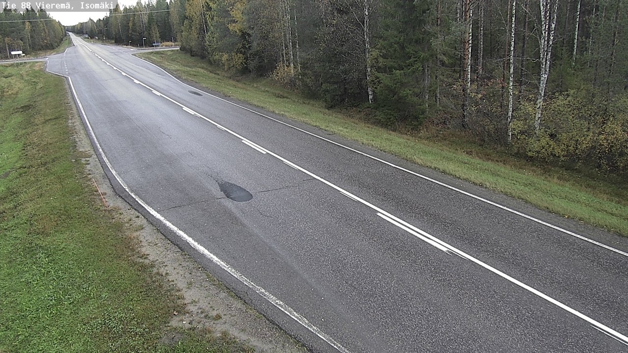 Weather Camera Image Road 88 Vieremä, Isomäki, Vieremä, Pohjois-Savo