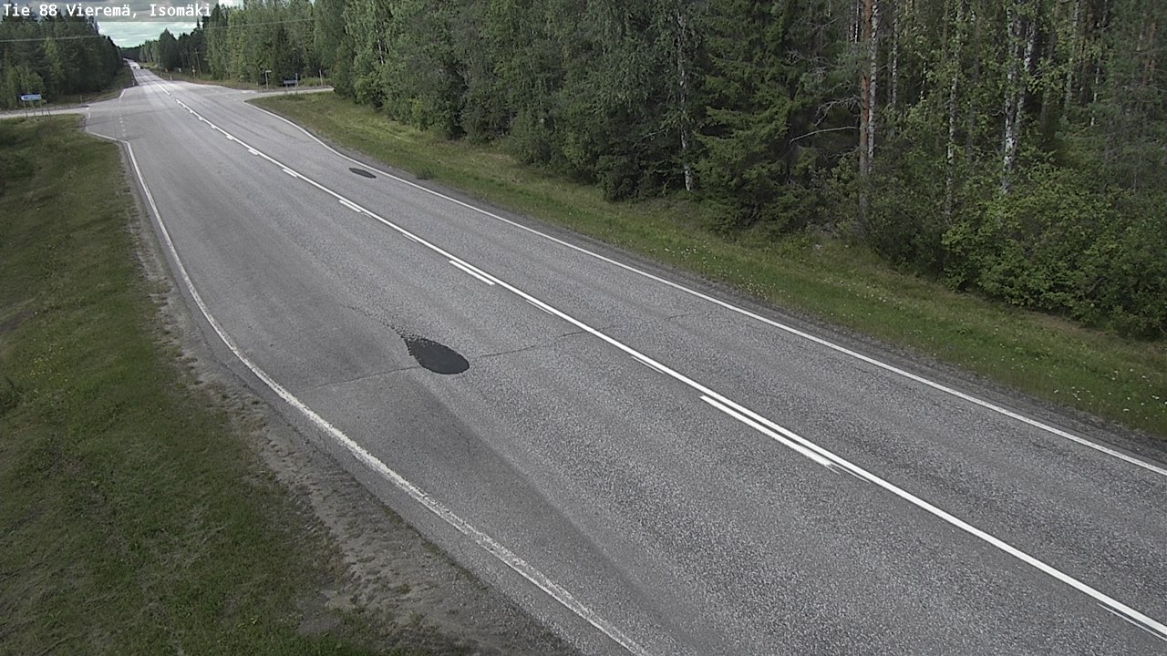 Weather Camera Image Road 88 Vieremä, Isomäki, Vieremä, Pohjois-Savo