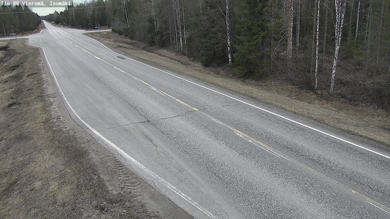 Weather Camera Image Road 88 Vieremä, Isomäki, Vieremä, Pohjois-Savo