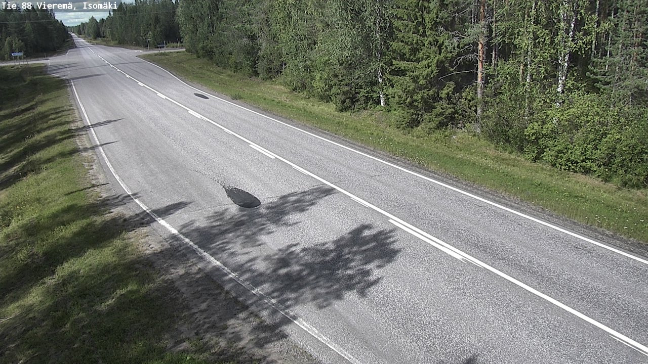 Weather Camera Image Road 88 Vieremä, Isomäki, Vieremä, Pohjois-Savo