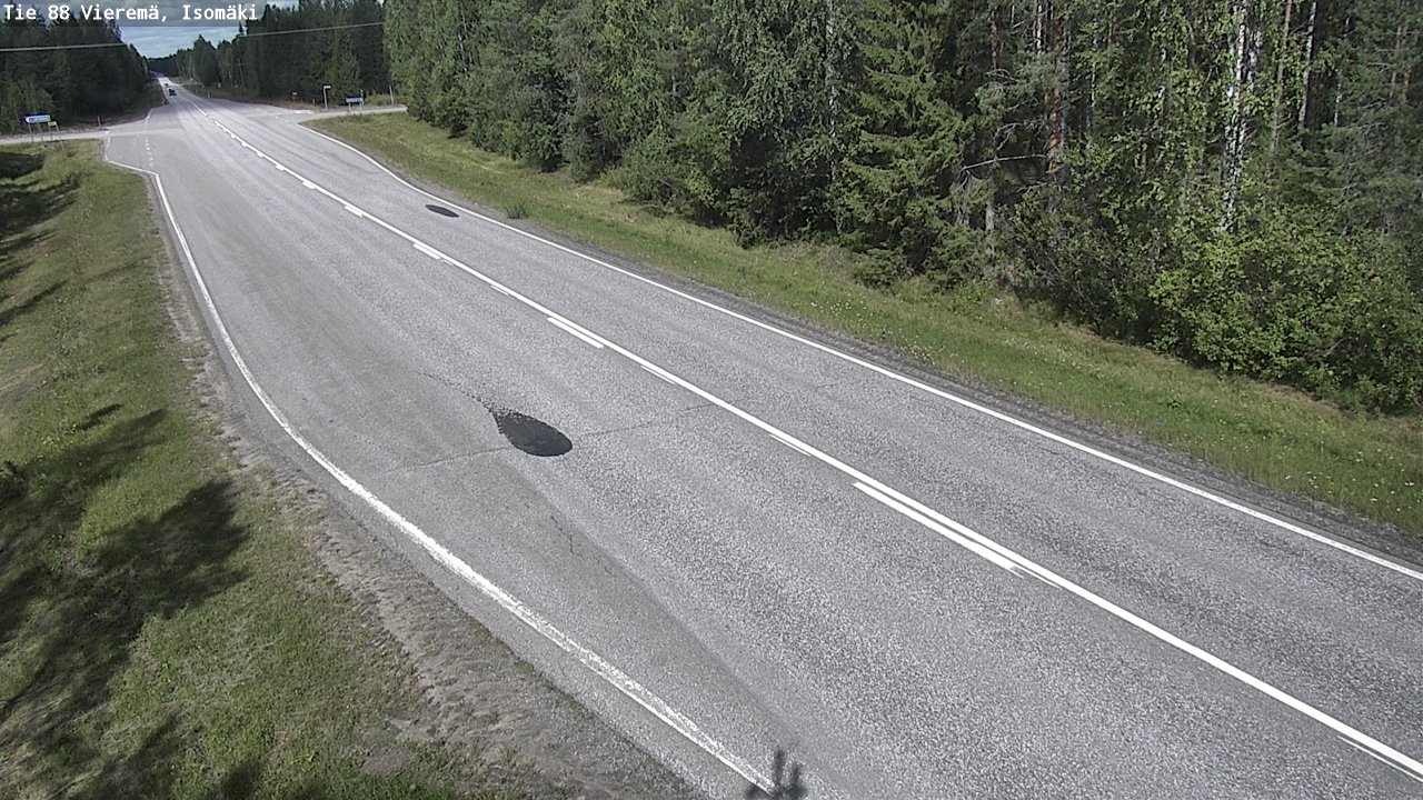 Weather Camera Image Road 88 Vieremä, Isomäki, Vieremä, Pohjois-Savo
