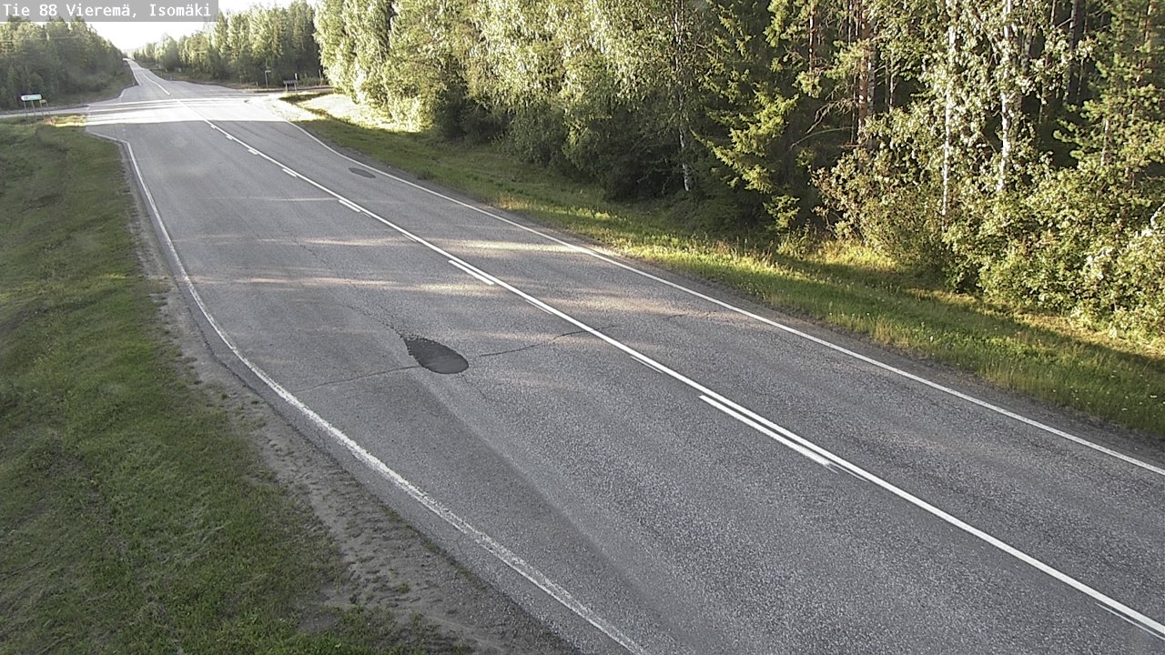 Weather Camera Image Road 88 Vieremä, Isomäki, Vieremä, Pohjois-Savo