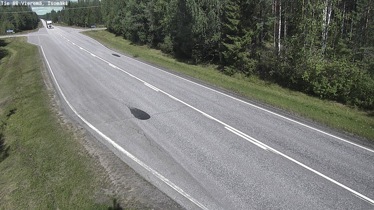 Weather Camera Image Road 88 Vieremä, Isomäki, Vieremä, Pohjois-Savo