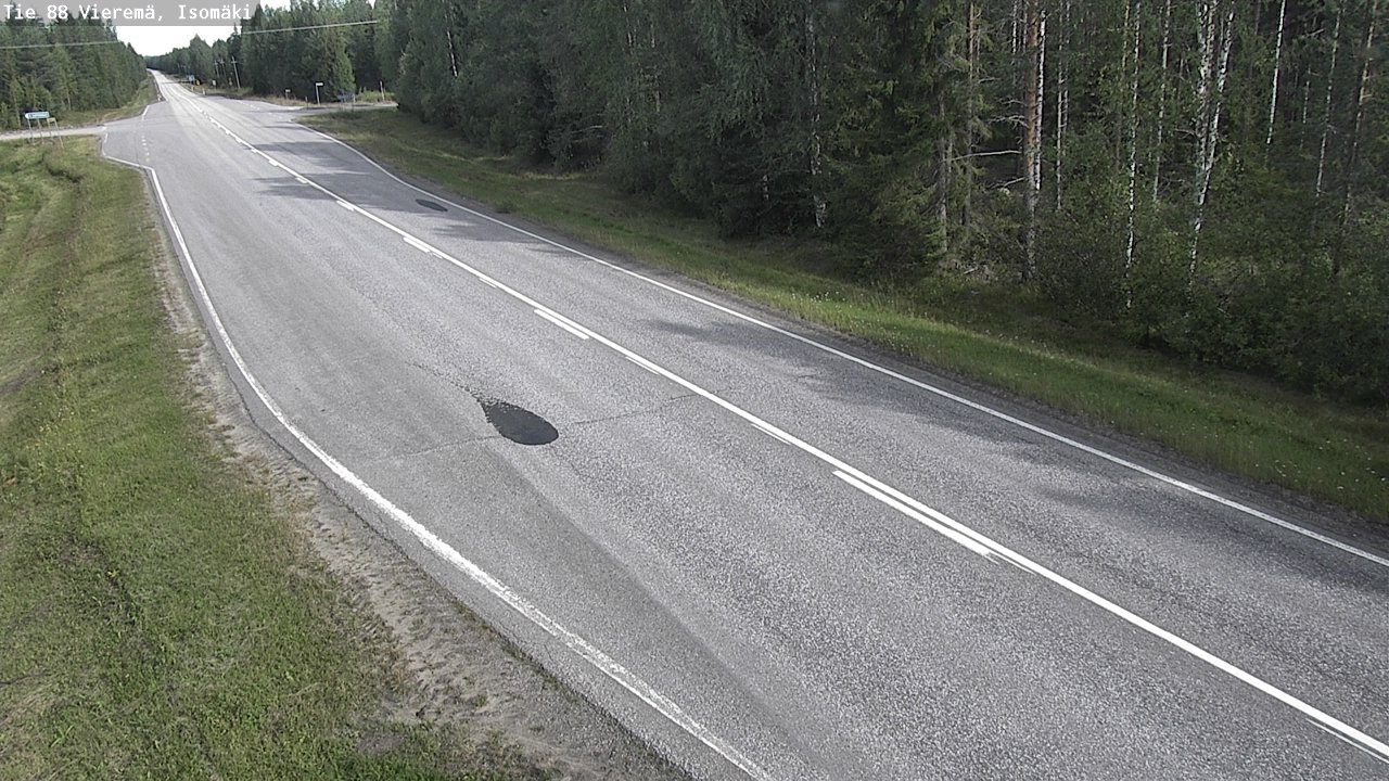 Weather Camera Image Road 88 Vieremä, Isomäki, Vieremä, Pohjois-Savo