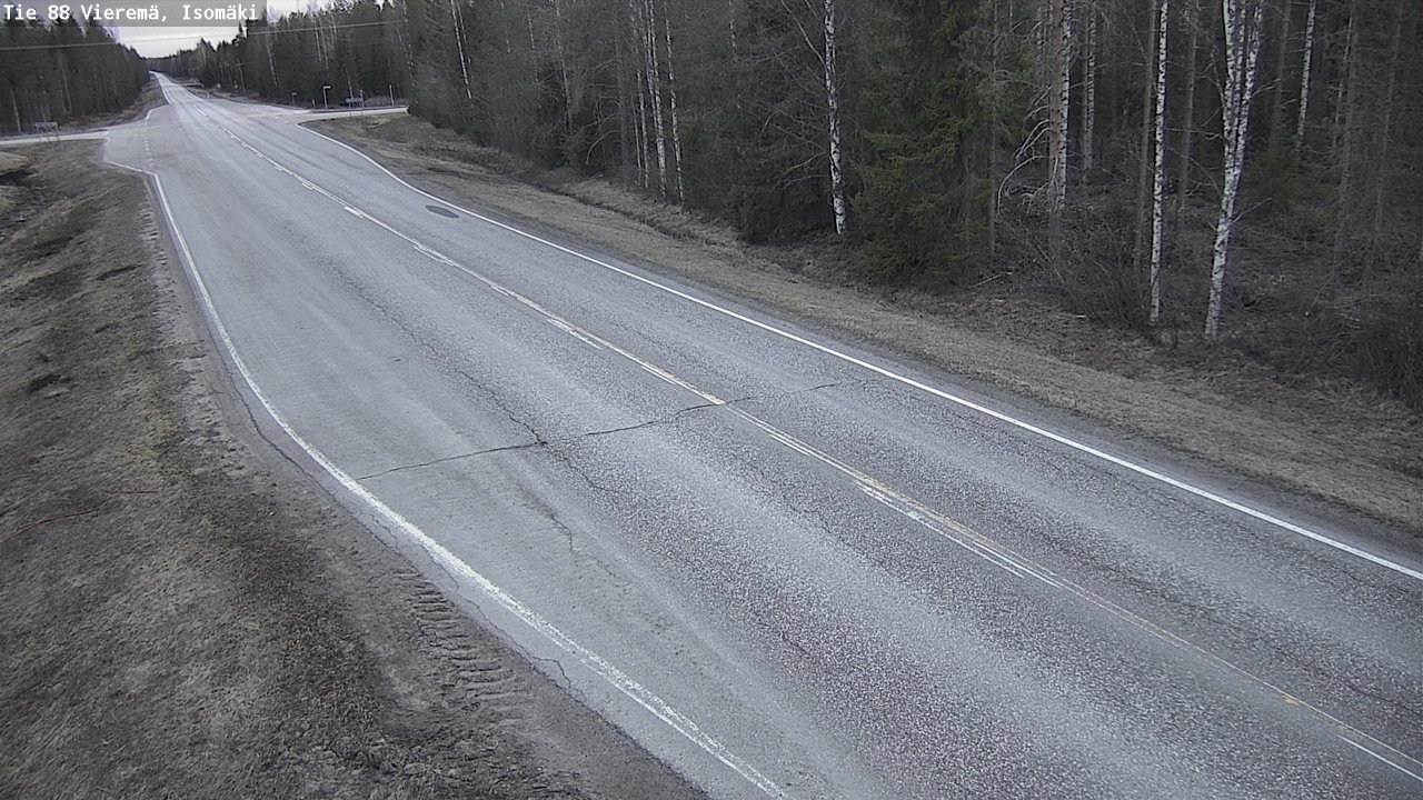 Weather Camera Image Road 88 Vieremä, Isomäki, Vieremä, Pohjois-Savo