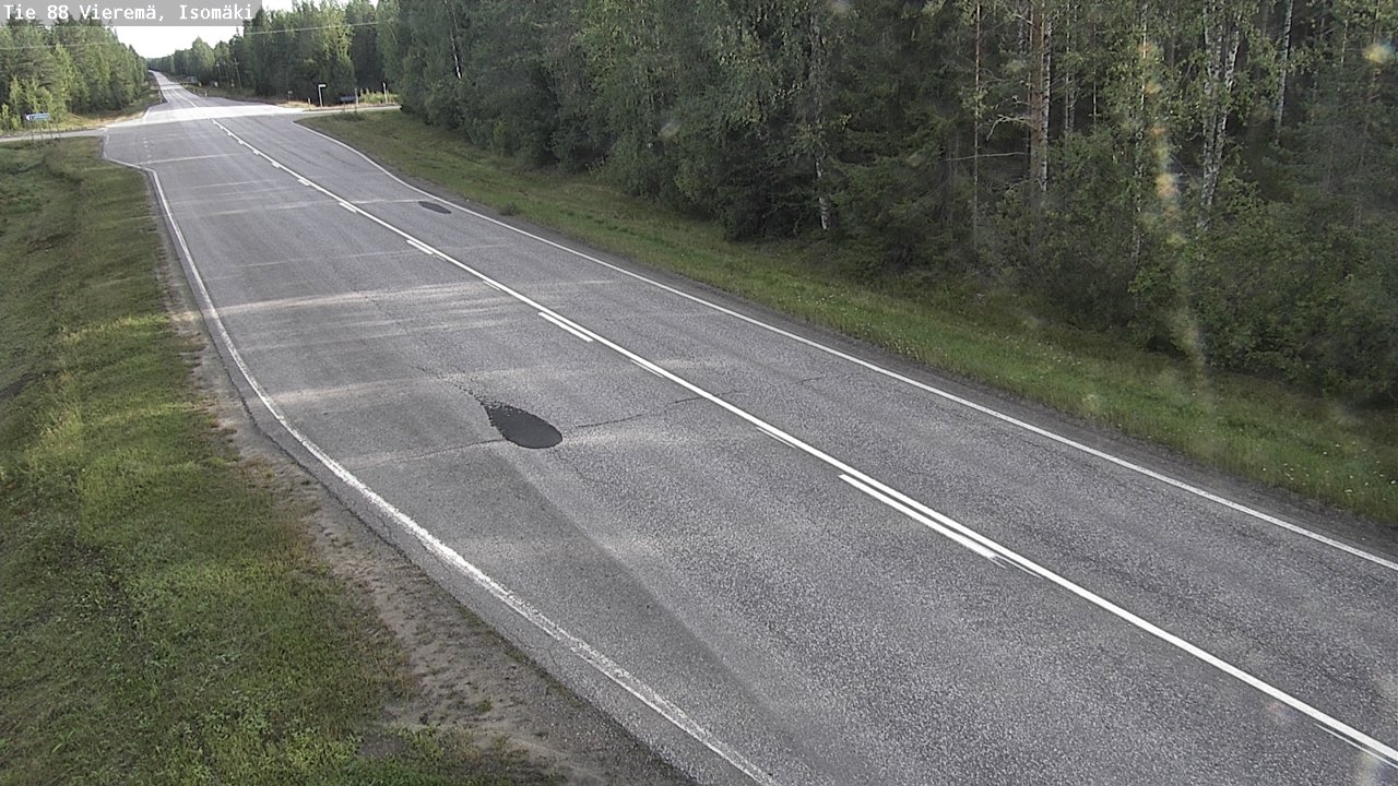 Weather Camera Image Road 88 Vieremä, Isomäki, Vieremä, Pohjois-Savo
