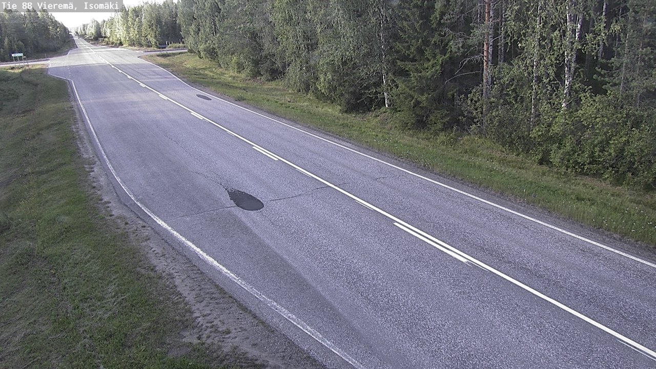 Weather Camera Image Road 88 Vieremä, Isomäki, Vieremä, Pohjois-Savo