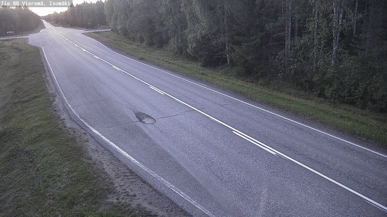 Weather Camera Image Road 88 Vieremä, Isomäki, Vieremä, Pohjois-Savo