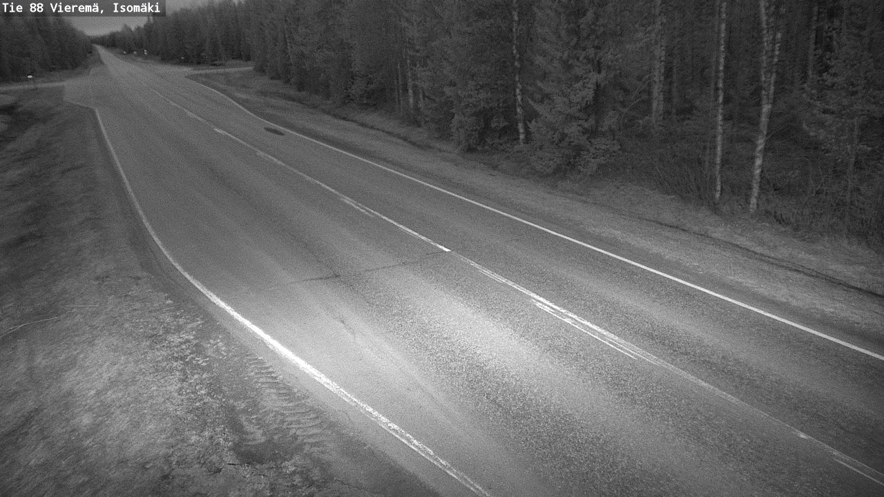 Weather Camera Image Road 88 Vieremä, Isomäki, Vieremä, Pohjois-Savo