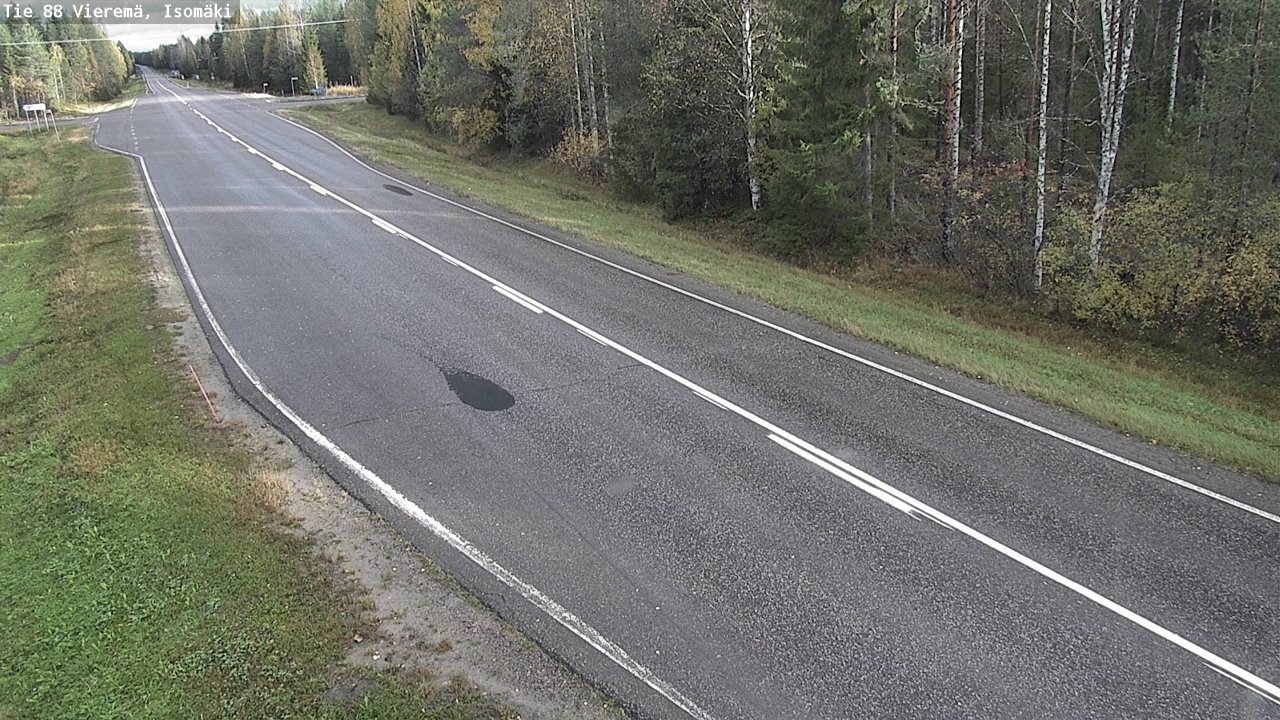 Weather Camera Image Road 88 Vieremä, Isomäki, Vieremä, Pohjois-Savo