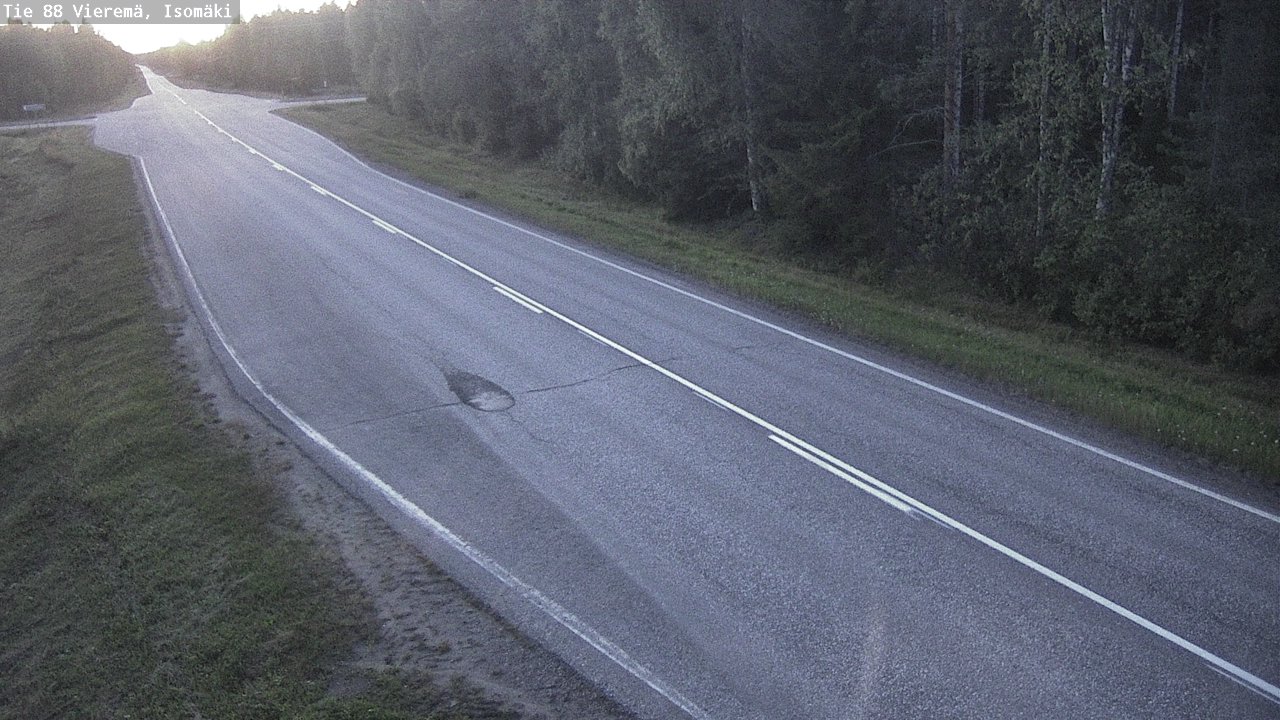 Weather Camera Image Road 88 Vieremä, Isomäki, Vieremä, Pohjois-Savo
