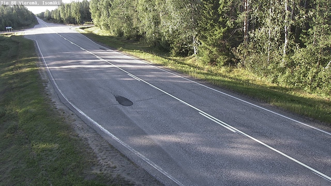 Weather Camera Image Road 88 Vieremä, Isomäki, Vieremä, Pohjois-Savo