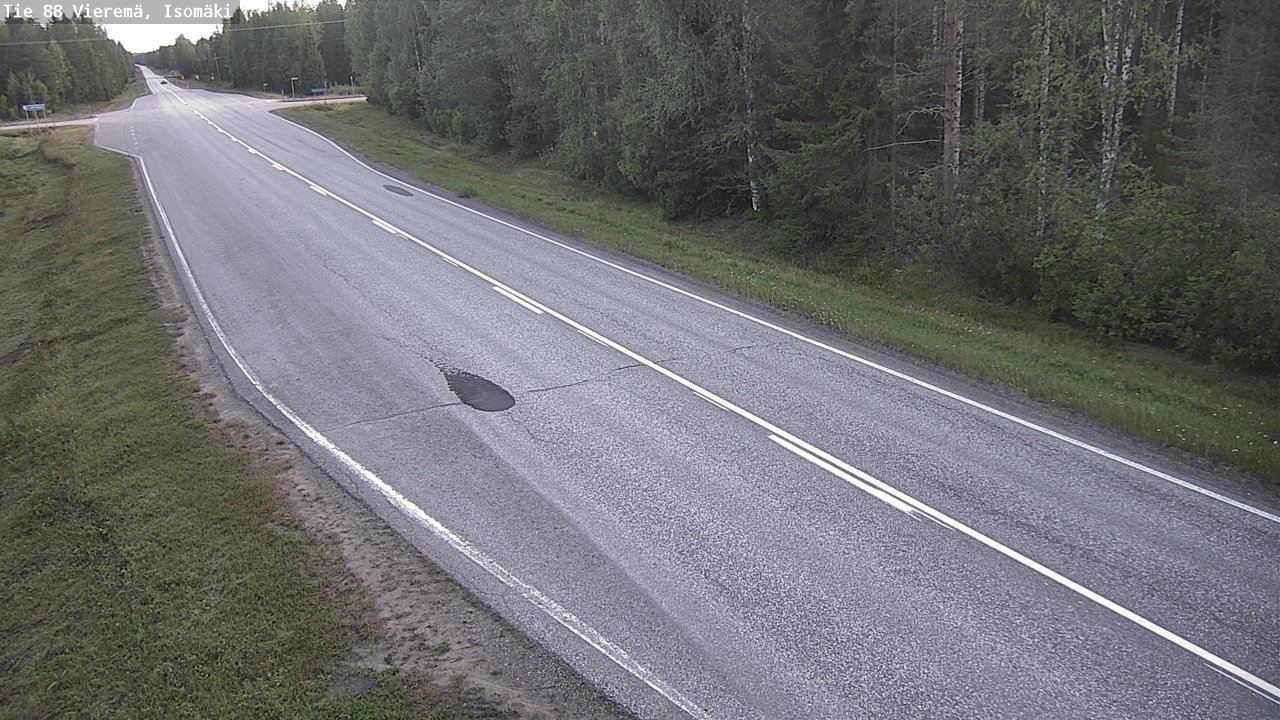 Weather Camera Image Road 88 Vieremä, Isomäki, Vieremä, Pohjois-Savo