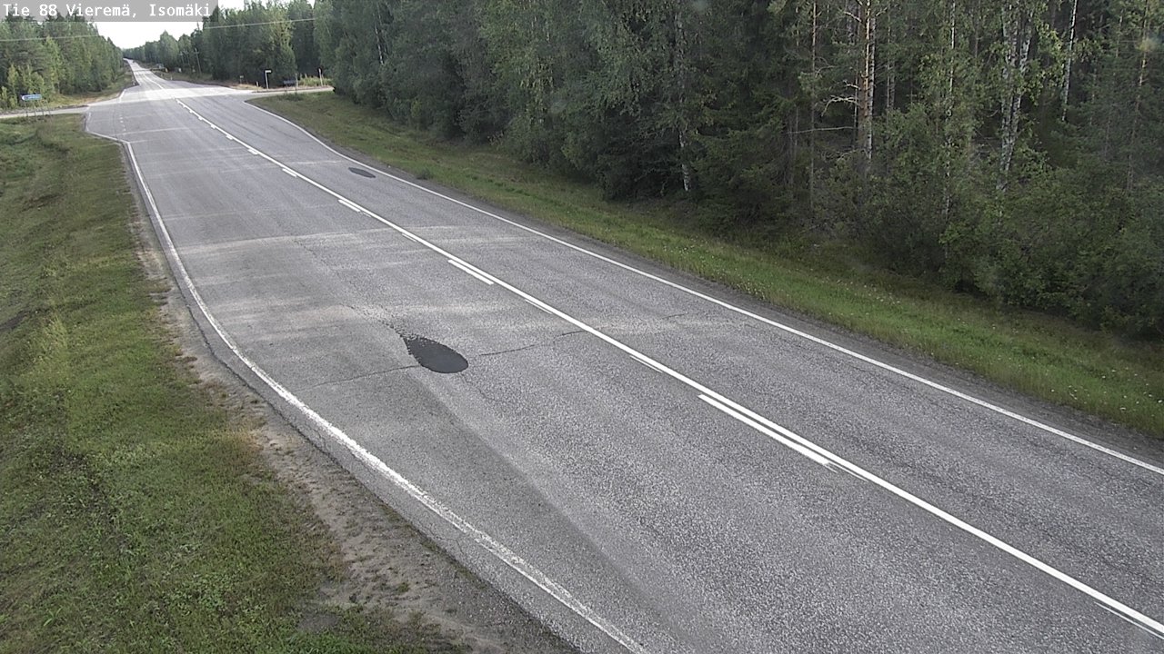 Weather Camera Image Road 88 Vieremä, Isomäki, Vieremä, Pohjois-Savo