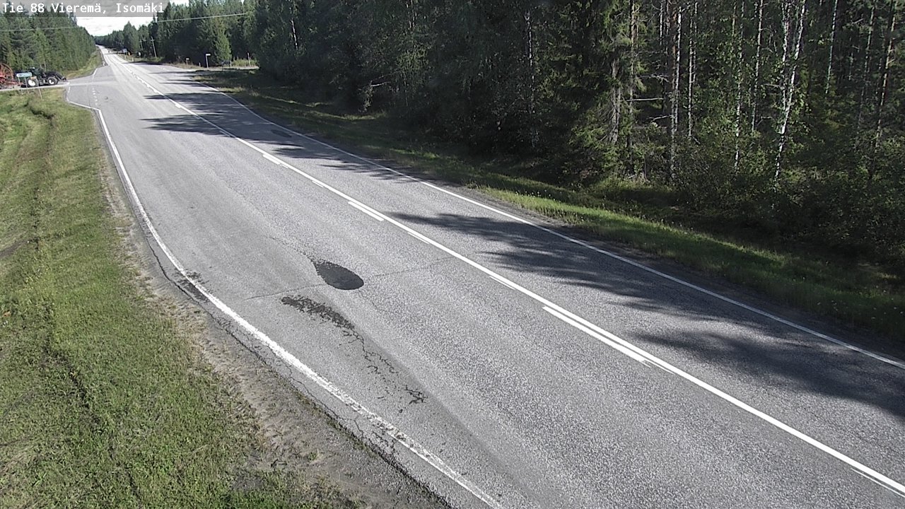 Weather Camera Image Road 88 Vieremä, Isomäki, Vieremä, Pohjois-Savo