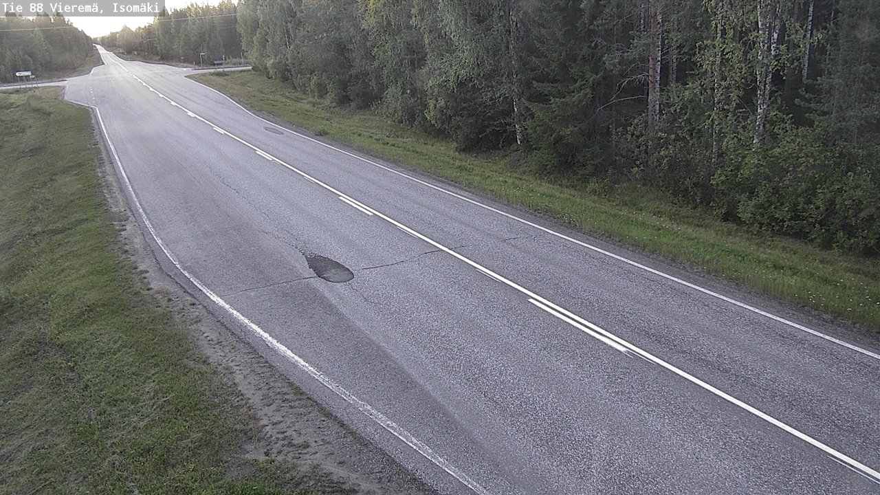 Weather Camera Image Road 88 Vieremä, Isomäki, Vieremä, Pohjois-Savo