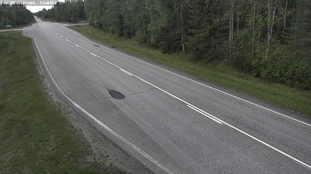 Weather Camera Image Road 88 Vieremä, Isomäki, Vieremä, Pohjois-Savo