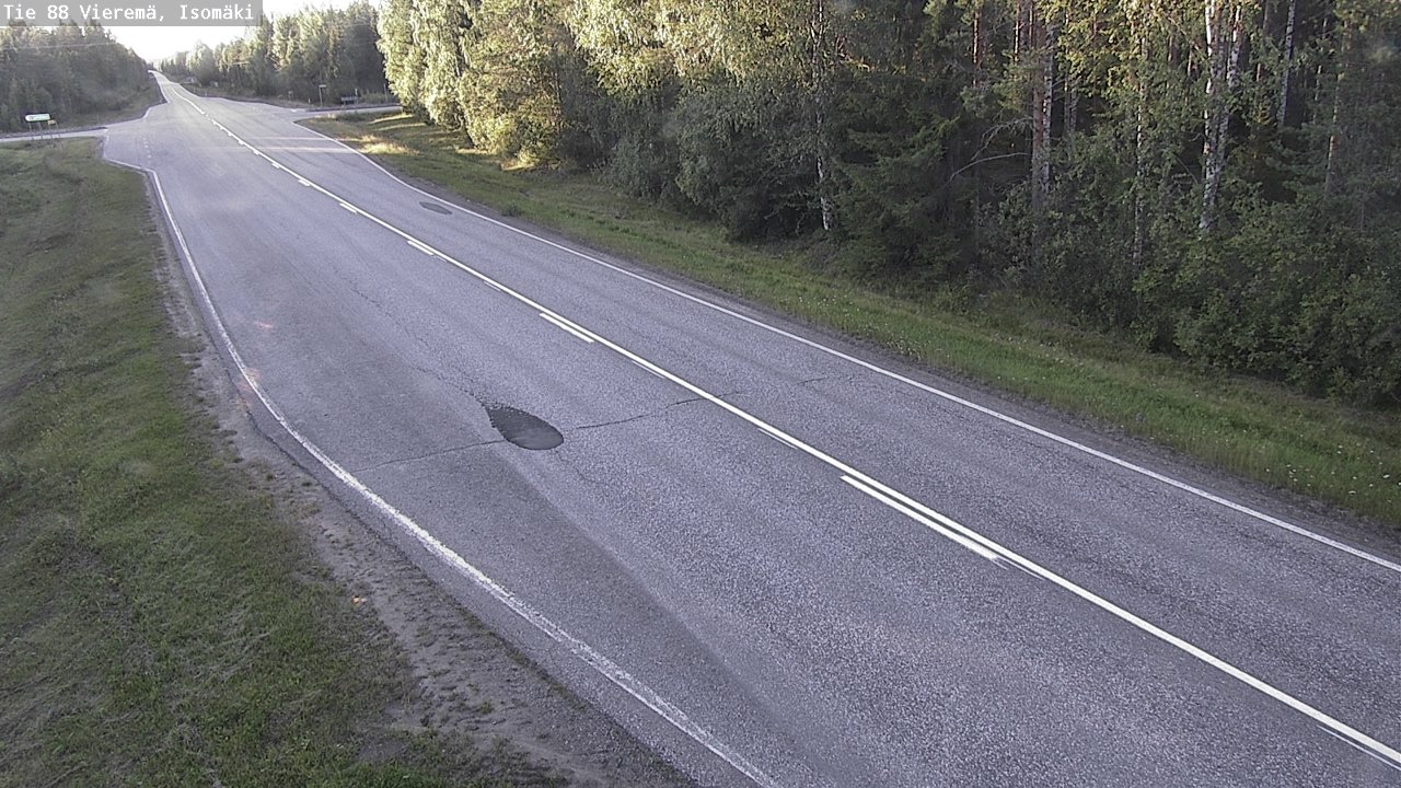 Weather Camera Image Road 88 Vieremä, Isomäki, Vieremä, Pohjois-Savo