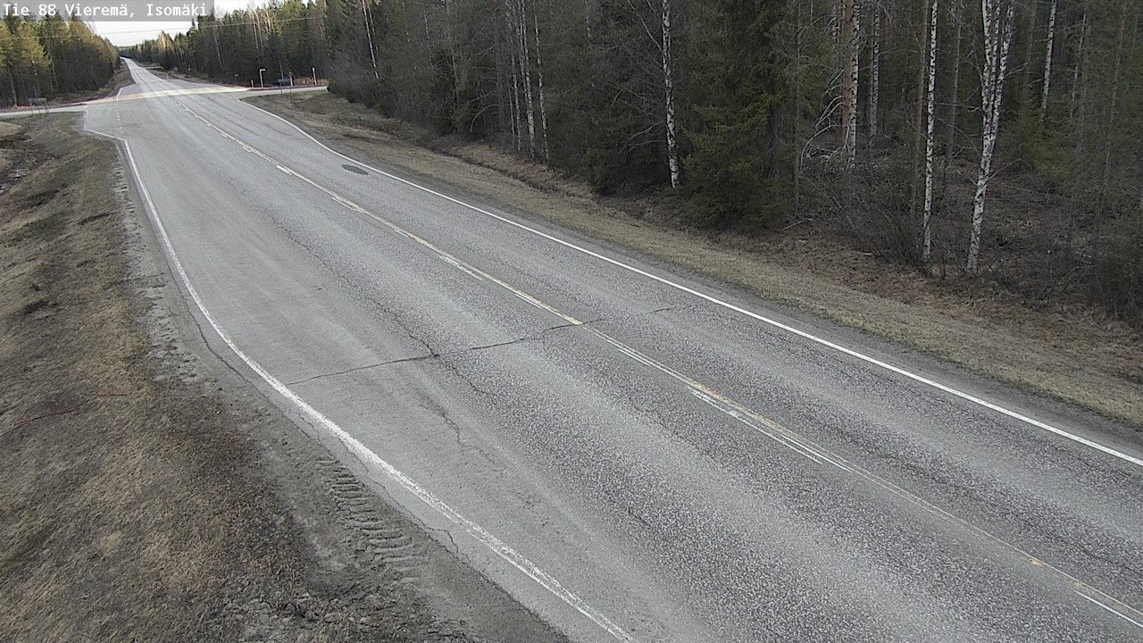Weather Camera Image Road 88 Vieremä, Isomäki, Vieremä, Pohjois-Savo