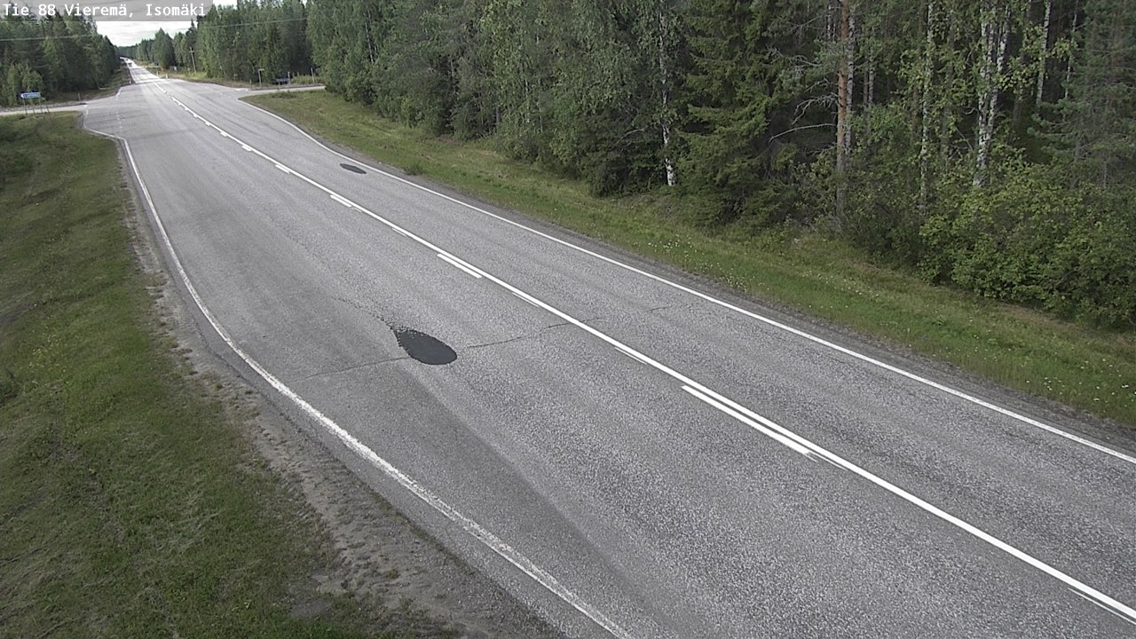 Weather Camera Image Road 88 Vieremä, Isomäki, Vieremä, Pohjois-Savo