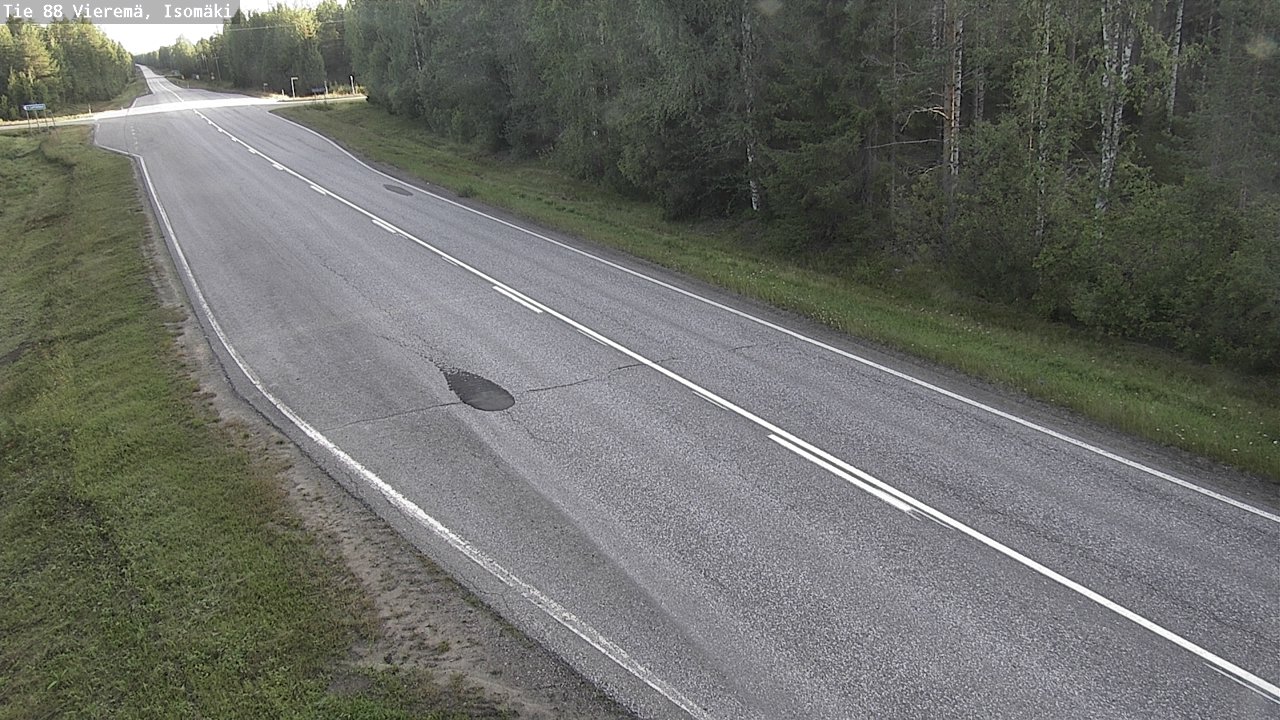 Weather Camera Image Road 88 Vieremä, Isomäki, Vieremä, Pohjois-Savo