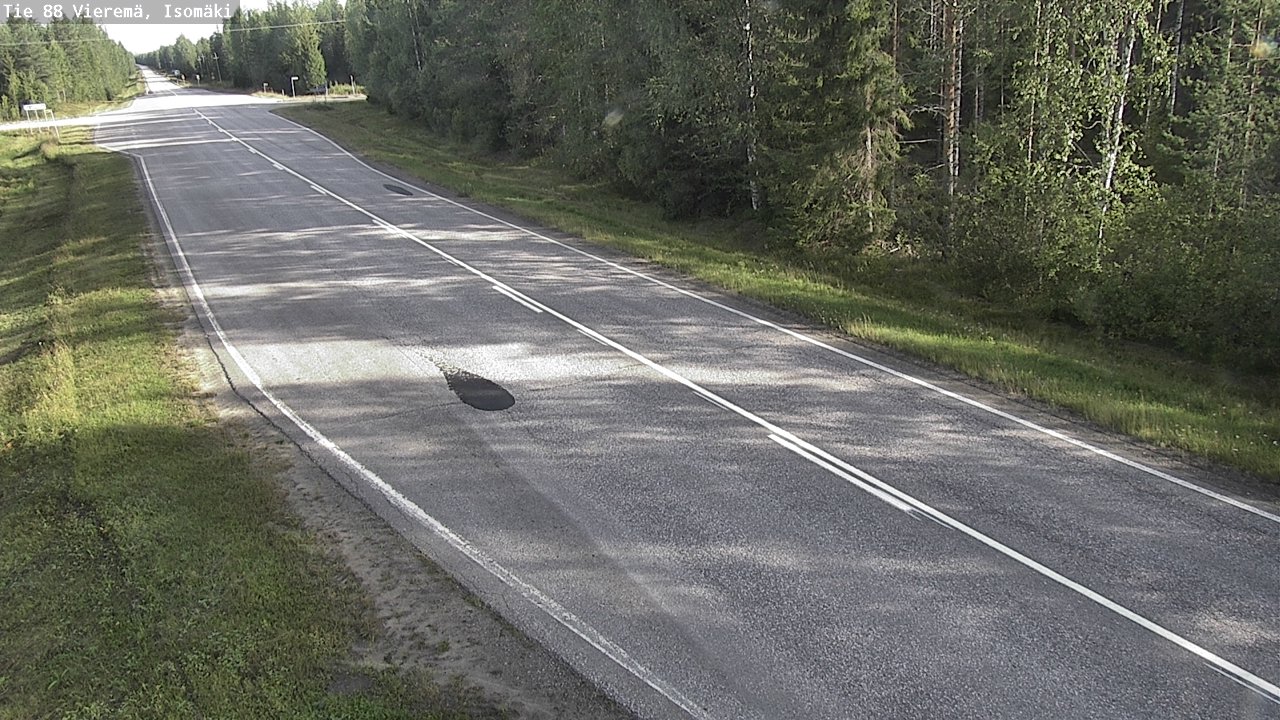 Weather Camera Image Road 88 Vieremä, Isomäki, Vieremä, Pohjois-Savo