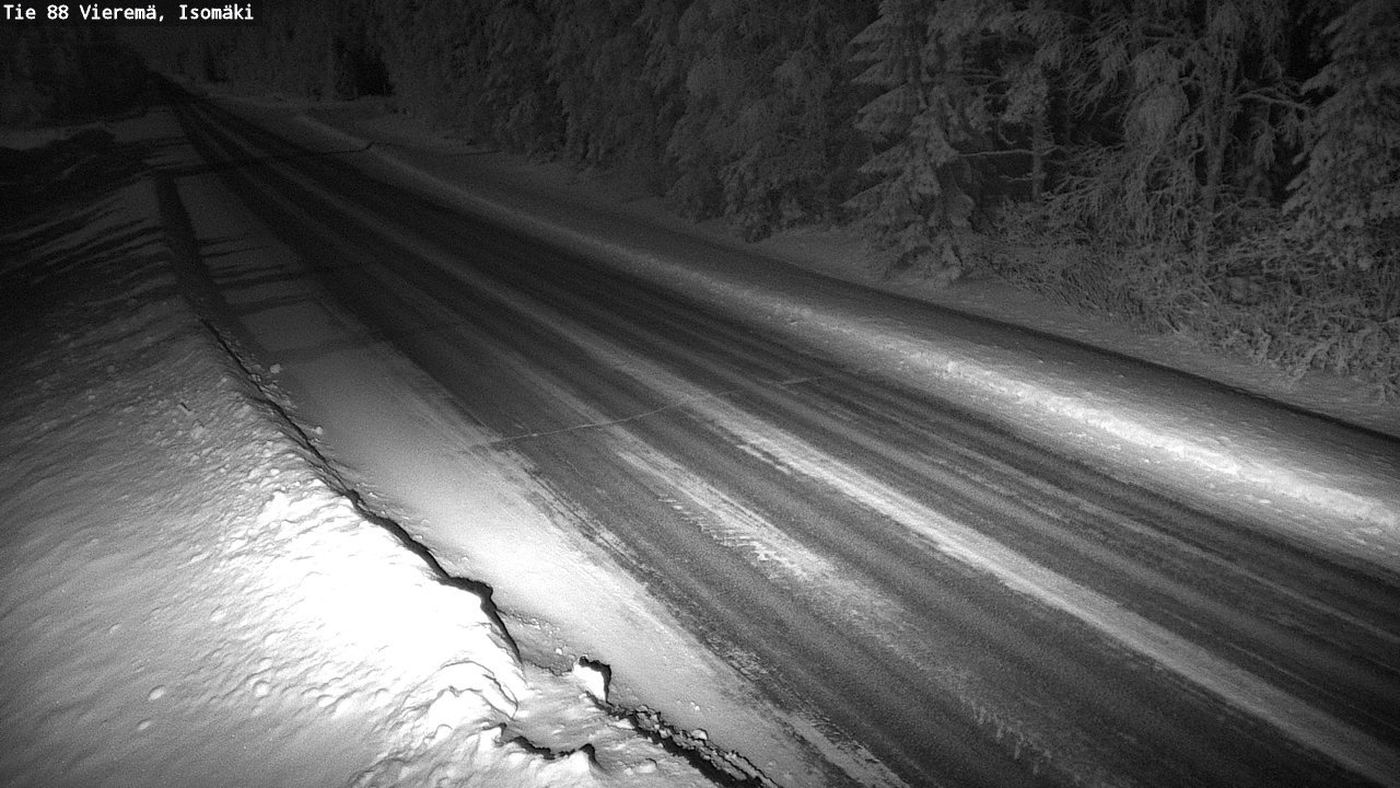 Weather Camera Image Road 88 Vieremä, Isomäki, Vieremä, Pohjois-Savo