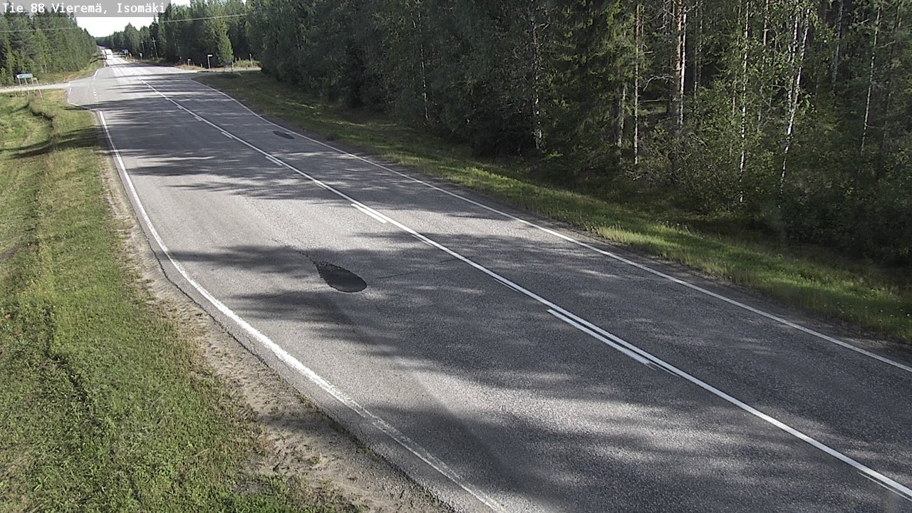 Weather Camera Image Road 88 Vieremä, Isomäki, Vieremä, Pohjois-Savo