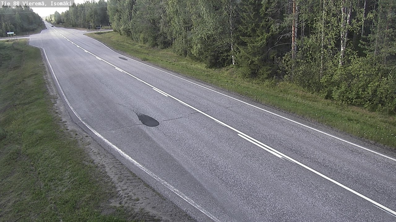 Weather Camera Image Road 88 Vieremä, Isomäki, Vieremä, Pohjois-Savo