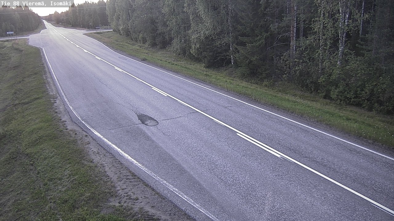 Weather Camera Image Road 88 Vieremä, Isomäki, Vieremä, Pohjois-Savo