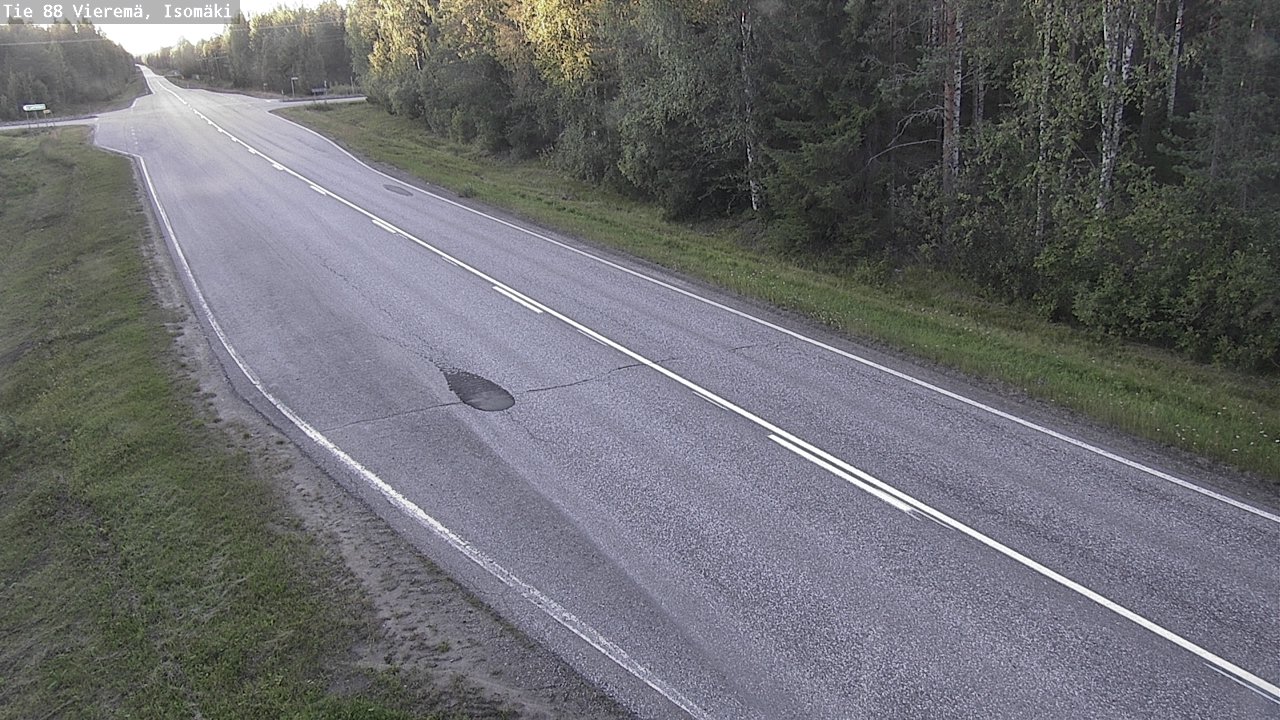 Weather Camera Image Road 88 Vieremä, Isomäki, Vieremä, Pohjois-Savo