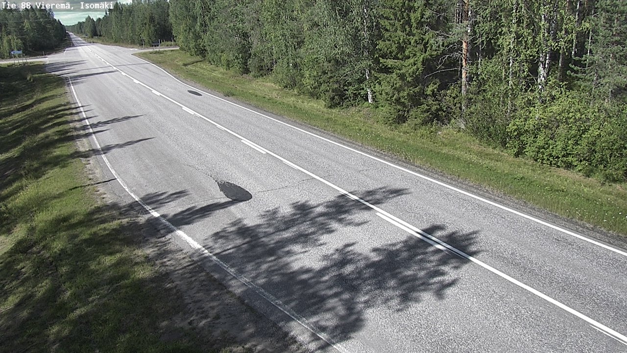 Weather Camera Image Road 88 Vieremä, Isomäki, Vieremä, Pohjois-Savo