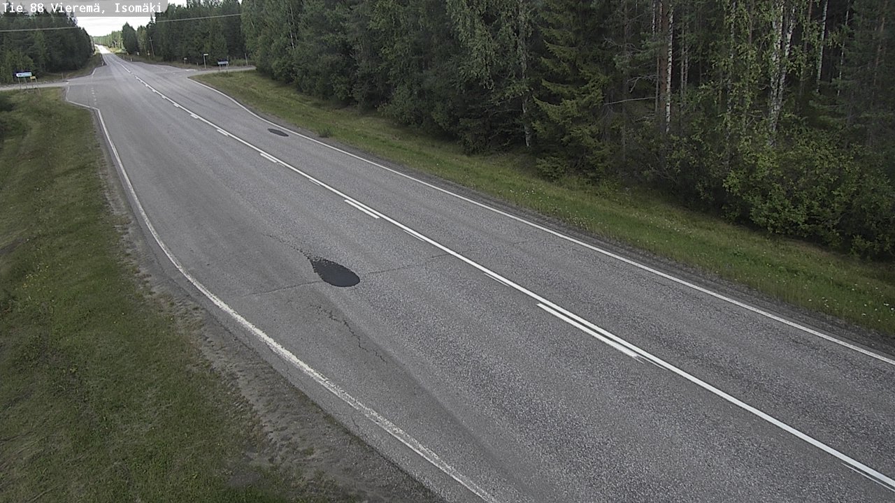 Weather Camera Image Road 88 Vieremä, Isomäki, Vieremä, Pohjois-Savo