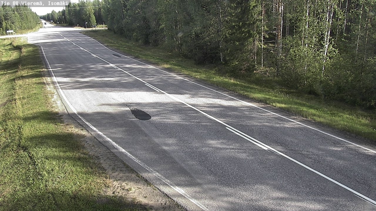 Weather Camera Image Road 88 Vieremä, Isomäki, Vieremä, Pohjois-Savo