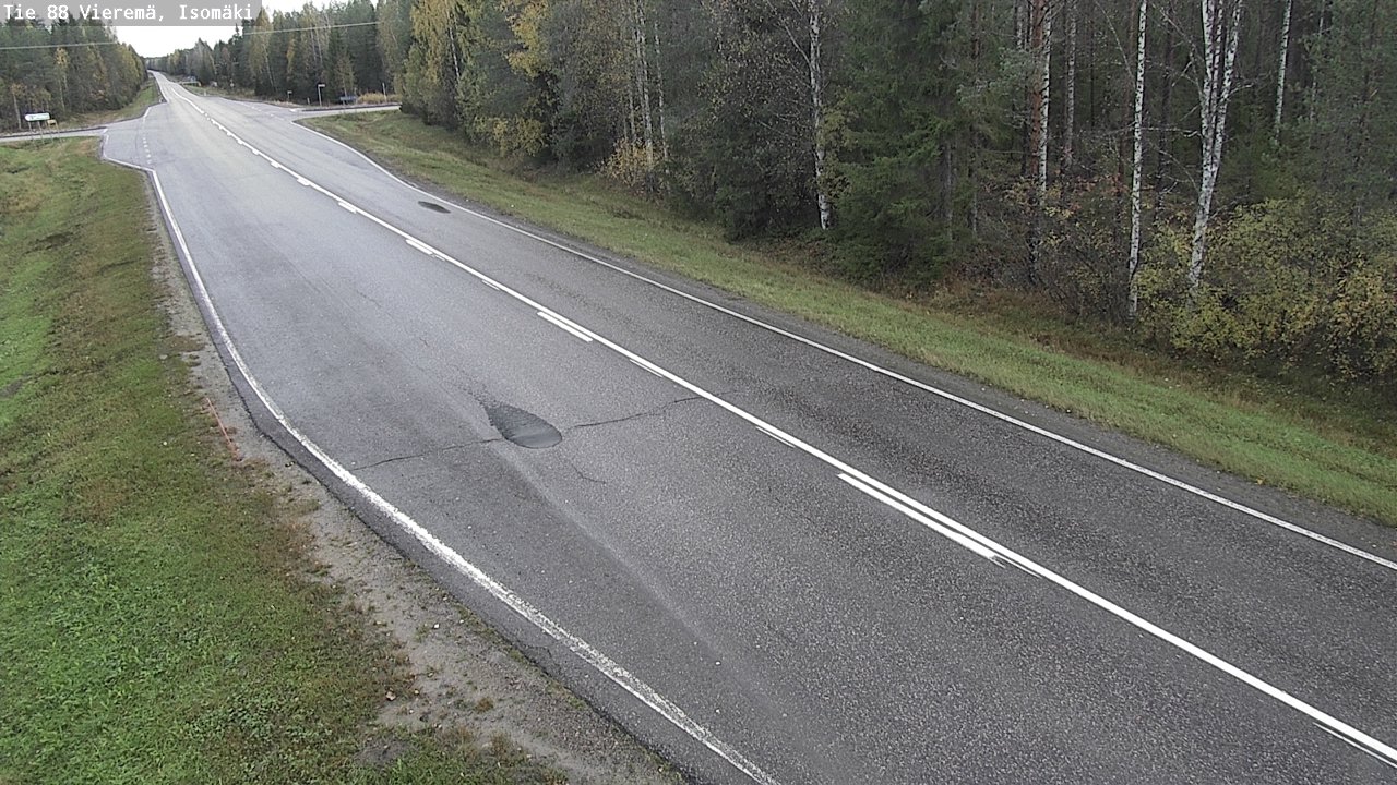 Weather Camera Image Road 88 Vieremä, Isomäki, Vieremä, Pohjois-Savo