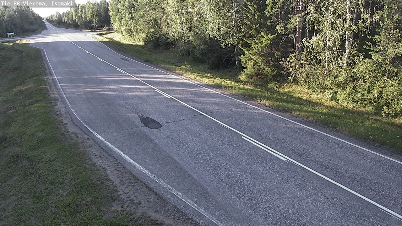 Weather Camera Image Road 88 Vieremä, Isomäki, Vieremä, Pohjois-Savo