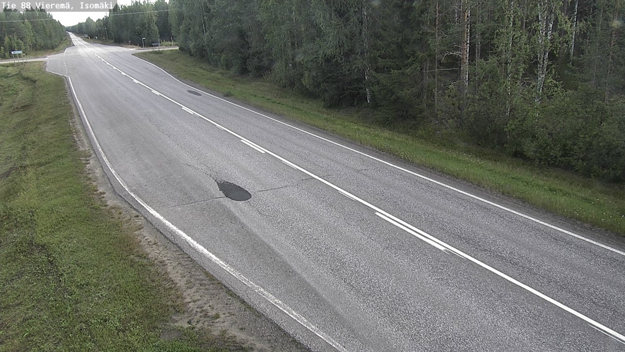 Weather Camera Image Road 88 Vieremä, Isomäki, Vieremä, Pohjois-Savo