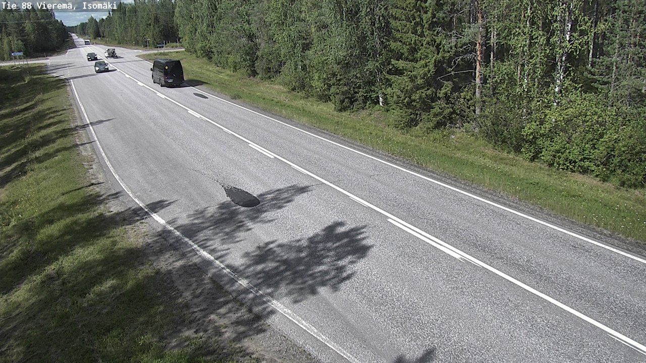 Weather Camera Image Road 88 Vieremä, Isomäki, Vieremä, Pohjois-Savo